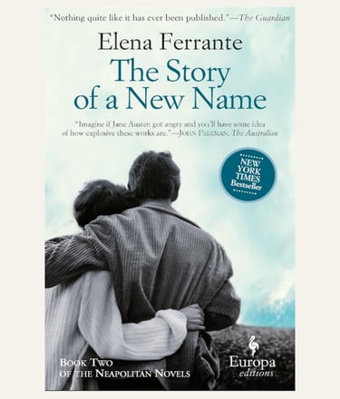 The Story of a New Name book cover by Elena Ferrante