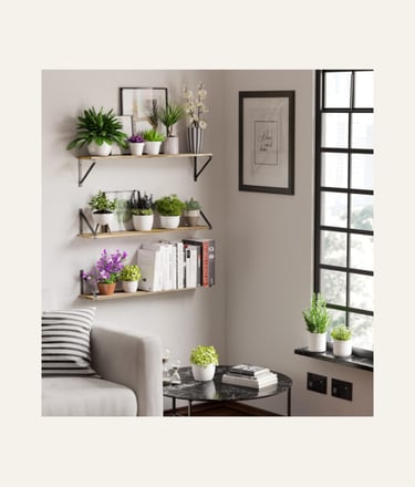 Wallniture Bora 36 Inch Large Floating Shelves 