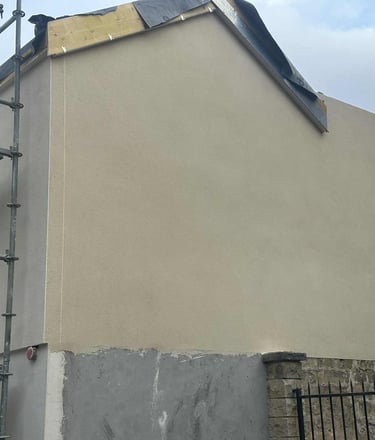 Façade rénovée après ravalement – finition lisse et protection durable