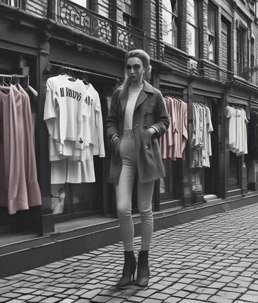 A modern retail store with a sleek glass facade located inside a shopping mall. The store features a vibrant interior with prominent red and pink lighting, creating a contemporary and dynamic appeal. The entrance is spacious and welcoming, with clear visibility of products displayed inside.