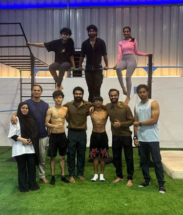 CALIBAF calisthenics community members at Kudlu, near hsr layout in Bangalore
