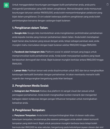 Chatgpt untuk pemasaran