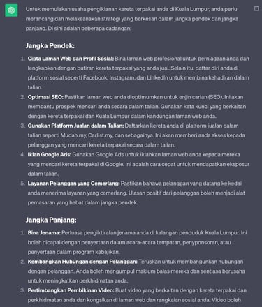 Chatgpt untuk pemasaran