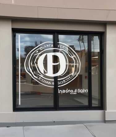 A vibrant display of custom decals and stickers showcasing various designs.