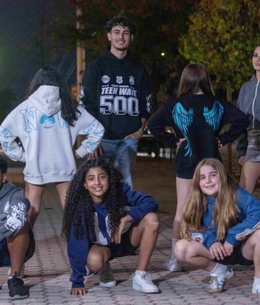 Confident kids in Teenwave outfits – fun, creative, Canadian brand for teens