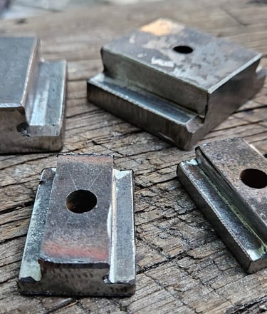 Picture of the homemade tee nuts