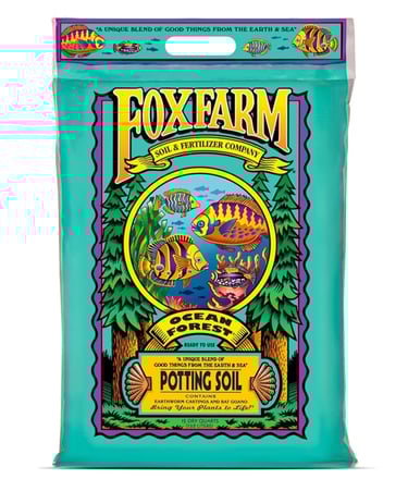 Fox Farm potting soil used as a base for DIY indoor plant soil mix
