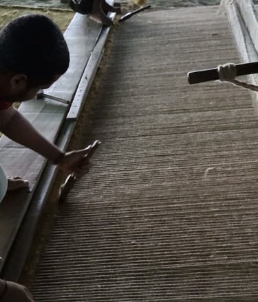 Handwoven Flatweave Rug Production Onloom