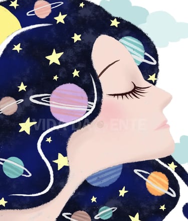 Estrela e a Lua do tarot - Clareza e Profundidade