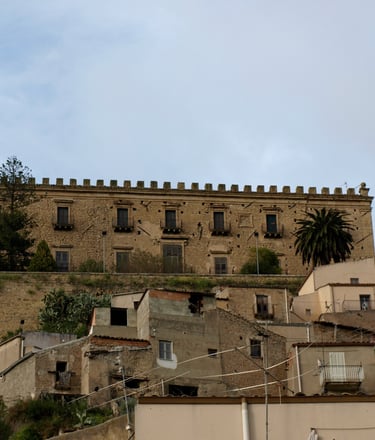 a castle like building with a tower on top of it