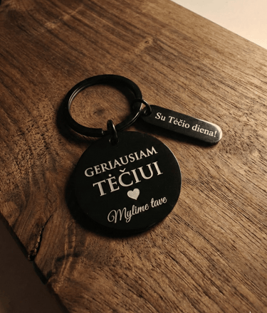 tėčio dienos pakabukas su tekstu