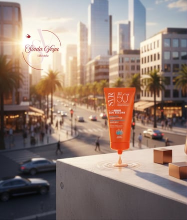 Protector del sol de SVR. Efecto buena cara.