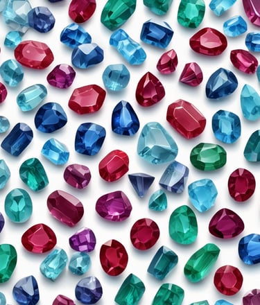 Close-up of a sparkling sapphire ring resting on velvet fabric