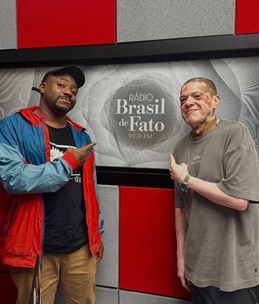 KL Jay e niLL em programa de rádio de rap Estúdio 98