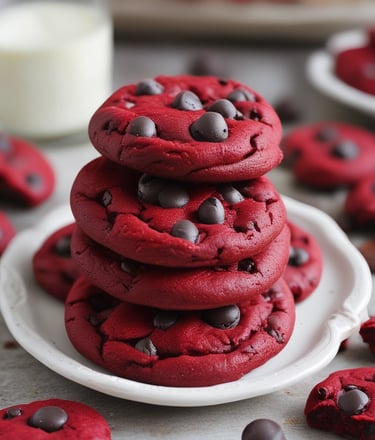 Close-up of warm, golden-brown cookies stacked on a rustic wooden board with a soft natural light highlighting their texture.