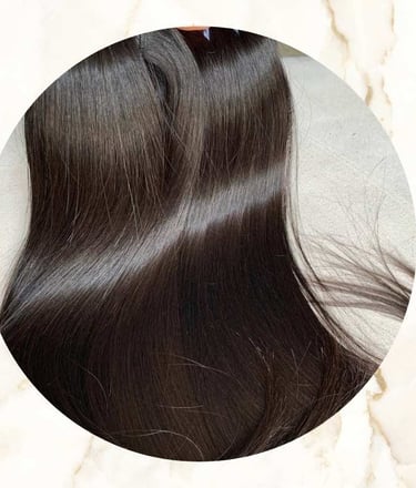 Echthaartressen weft glatt