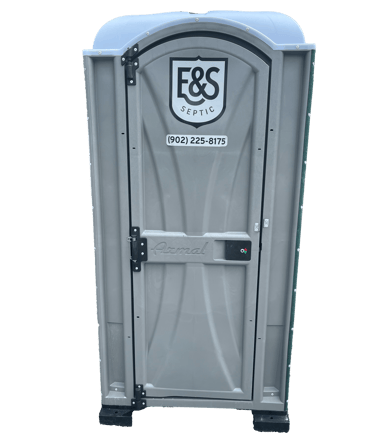 Picture of one of E&S Septic's portable toilet options