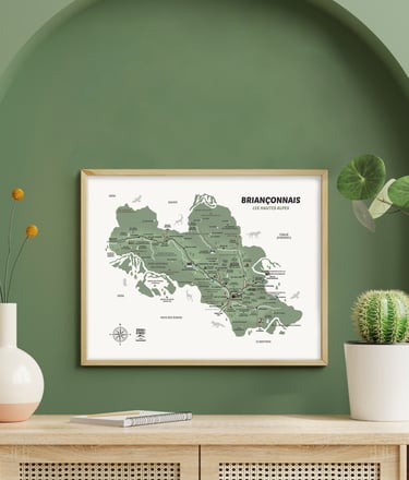 Carte Briançonnais Zéro Cinq Design
