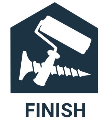 Home finishing - painting, stopping, fixing, insulation