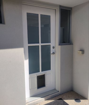 Entry door installation