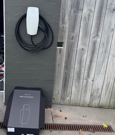 Tesla Gen 3 wall connector installation by registered electrician