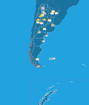 Argentina Weather Map