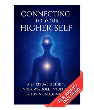 Connecting to Your Higher Self ebook cover – inner guidance and spiritual awakening guide, instant P