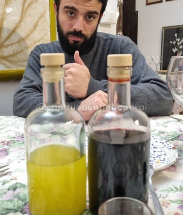 Bentinho e o limoncello em  Ceglie Messapica, Itália