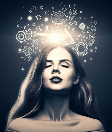 mujer en su mundo - neurofeedback