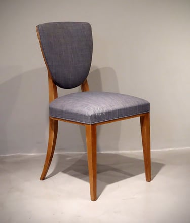 silla madera tapizada