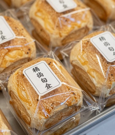 Crispy golden chips and assorted snacks arranged invitingly on a red background.