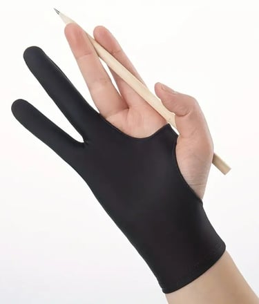 Guante para dibujante cómodo y talla unisex