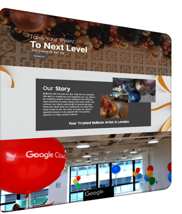 ballons corner screen