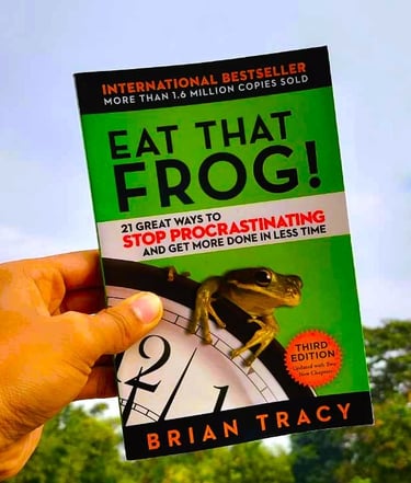 Book of the Month (Nov 2026): Eat That Frog! by Brian Tracy - Student Guide to Beat Procrastination