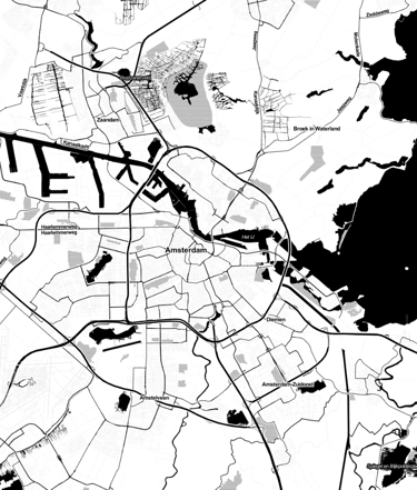 This is a map of Amsterdam
