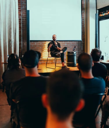 Guest Speaker at a Corporate Workshop
