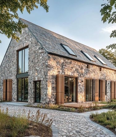 kültür taşı ile estetik dış duvar kaplama uygulaması