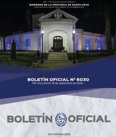 publicar en boletín oficial Santa Cruz