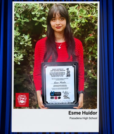 2025 REID GORECKI FOUNDATION AWARD WINNER ESME HUIDOR
