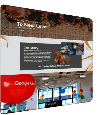 ballons corner screen