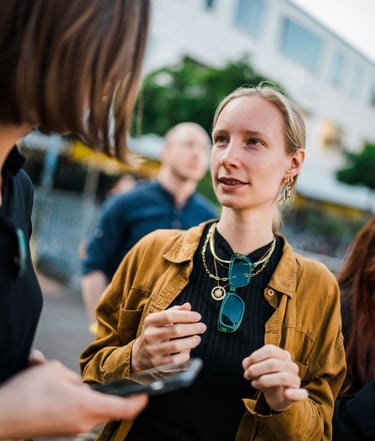 Laura beim Wahlkampfhöhepunkt der Grünen in Köln, Europwahl