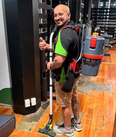 Clean Planet Wellington staff member providing professional gym and fitness centre 