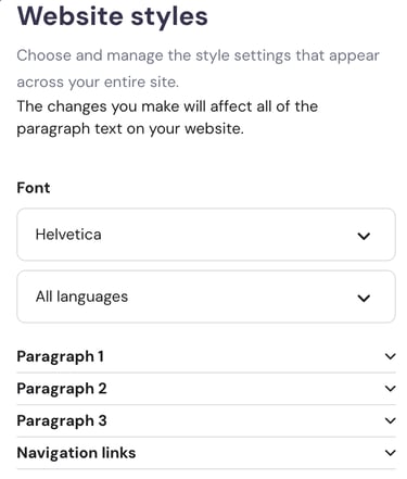Hostinger Website Styles Helvetica