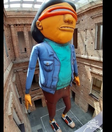 Intervenção dos artistas Os Gêmeos Pinacoteca