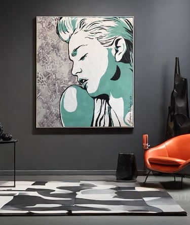 Obra de arte em Pop-Art: Uma fusão de cor e criatividade
