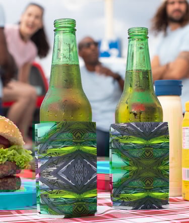 a hamburger, coolly cup awesome print