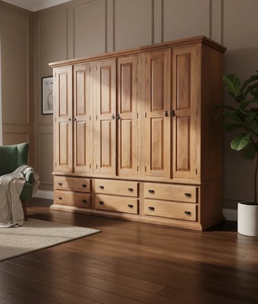 Armário Guarda Roupas Casal - Madeira Demolição.