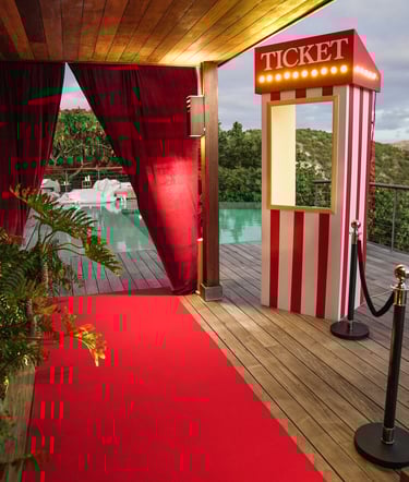 Private cinema - luxury experience -st barth - vip - netflix - ticketbooth