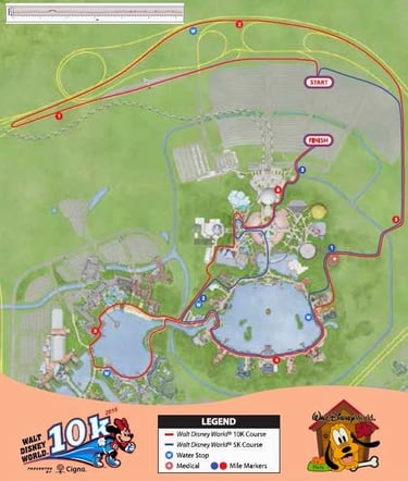 2015 runDisney Walt Disney World 5K Course Map