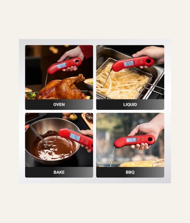 ThermoMaven Professional Meat Thermometer Digital Red and Grey